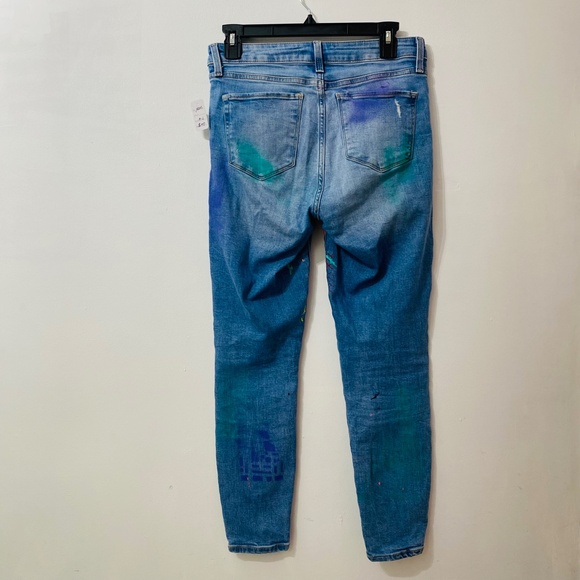 Hand-painted jeans. Size M-L - Picture 5 of 5